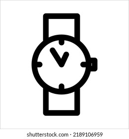 Uhrsymbol auf weißem Hintergrund