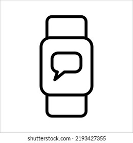 watch icon on white background