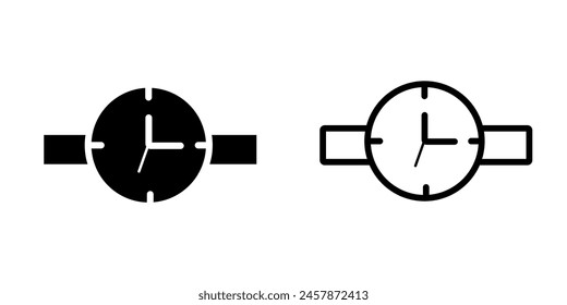 Watch icon on white background