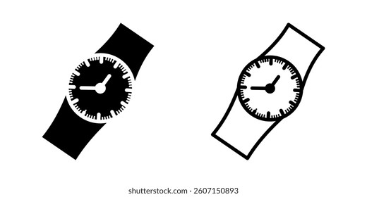 Watch icon on white background