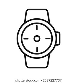 Colección de contorno de icono de reloj o conjunto en blanco y negro