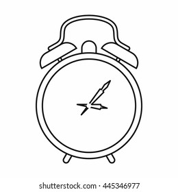 Watch icon in outline style isolated on white background