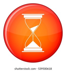 Watch icon in red circle isolated on white background vector illustration