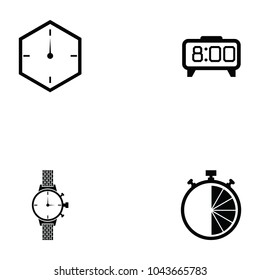watch icon set