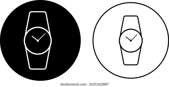 watch icon set. handwatch icon symbol. Wristwatch sign. Clock icons