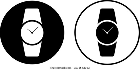 watch icon set. handwatch icon symbol. Wristwatch sign. Clock icons