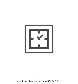 watch icon. sign design
