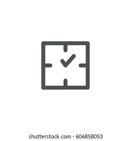 watch icon. sign design