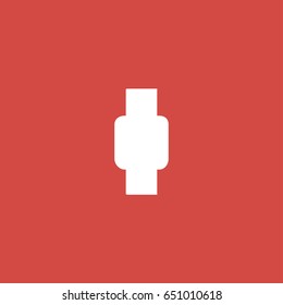 watch icon. sign design. red background