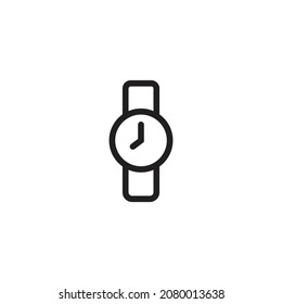 símbolo de signo de icono de reloj. fondo blanco de ilustración vectorial.