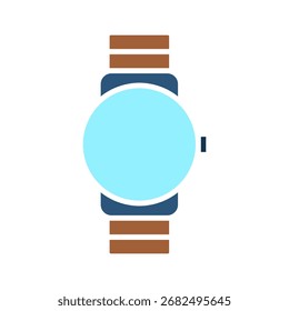 Icono del reloj, estilo plano simple, Ilustración vectorial, símbolo, pictograma de la Plantilla del logotipo del diseño, para UI o UX aislado en blanco para el App móvil, editable