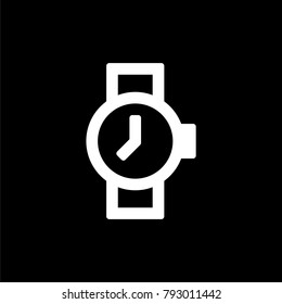 Watch icon for simple flat style ui design.