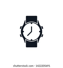 Watch icon in simple style isolated on white background - Vector
