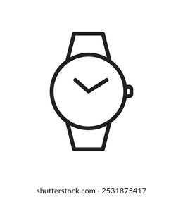 Watch icon Simple thin outline