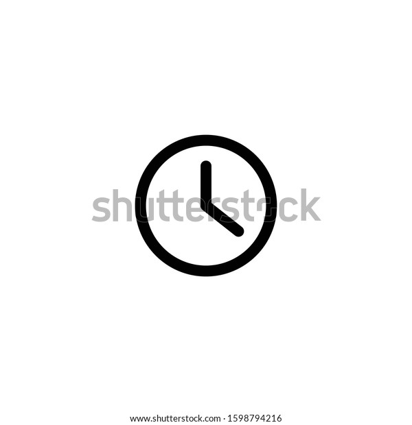 Watch Icon Social Media Symbol Logo Stock Vector Royalty Free 1598794216