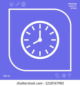 Watch icon symbol. Graphic elements for your design