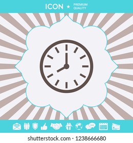 Watch icon symbol. Graphic elements for your design