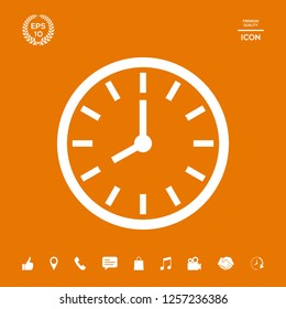 Watch icon symbol. Graphic elements for your design