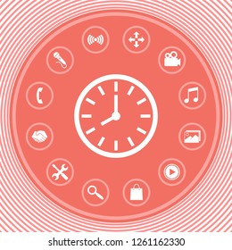 Watch icon symbol. Graphic elements for your design