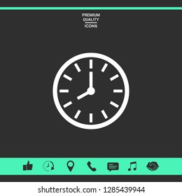 Watch icon symbol. Graphic elements for your design