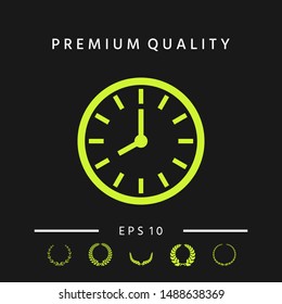 Watch icon symbol. Graphic elements for your design