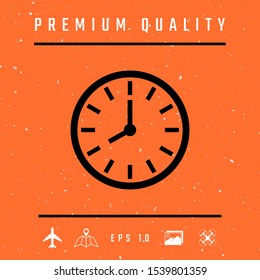 Watch icon symbol. Graphic elements for your design