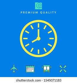 Watch icon symbol. Graphic elements for your design
