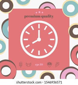 Watch icon symbol. Graphic elements for your design