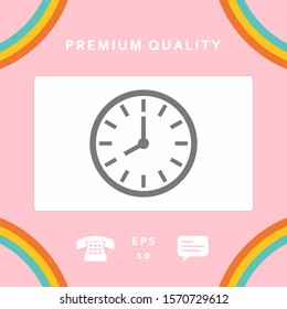 Watch icon symbol. Graphic elements for your design