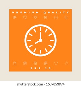 Watch icon symbol. Graphic elements for your design