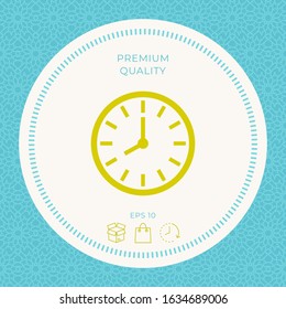 Watch icon symbol. Graphic elements for your design