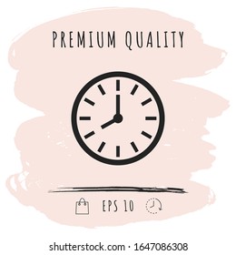 Watch icon symbol. Graphic elements for your design