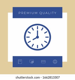 Símbolo de icono de Watch. Elementos gráficos para el diseño