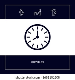 Símbolo de icono de Watch. Elementos gráficos para el diseño