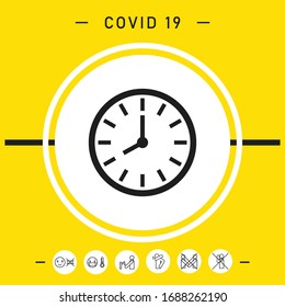 Símbolo de icono de Watch. Elementos gráficos para el diseño