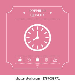 Watch icon symbol. Graphic elements for your design