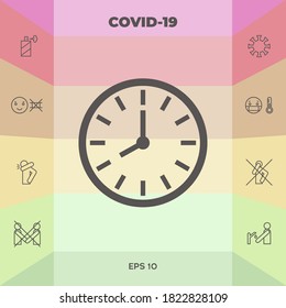 Símbolo del icono Inspección. Elementos gráficos para su diseño