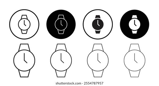 Watch Icon Thin line illustration set