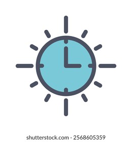 Watch icon , Time icon , Clock icon in white background