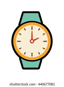 Watch icon. Time design. vector graphic