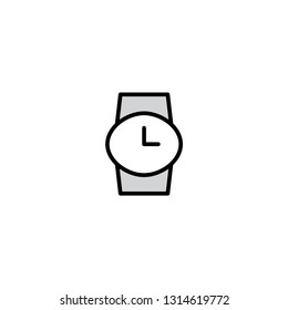 Watch icon. Time sign