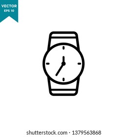 watch icon in trendy flat style 