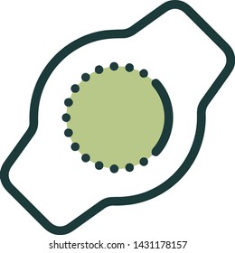 Watch icon in trendy flat style isolated on white background. Watch  symbol. Vector illustration