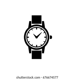 Watch icon in trendy flat style isolated on white background. Symbol for your web site design, logo, app, UI. Vector illustration, EPS