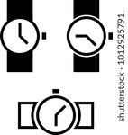 Watch Icon, Watch Vector Art Illustration