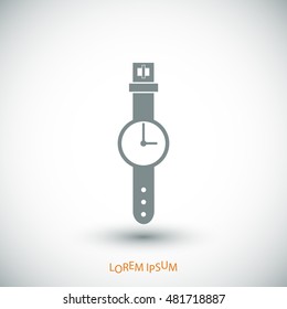 watch icon, vector best flat icon, EPS