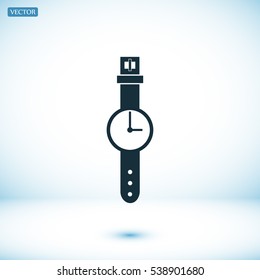 watch icon, vector best flat icon, EPS