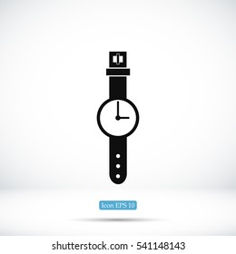 watch icon, vector best flat icon, EPS