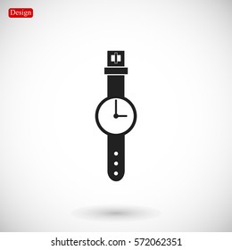 watch icon, vector best flat icon, EPS