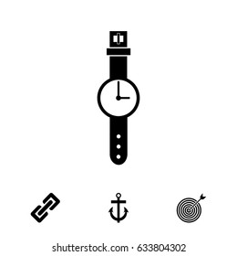 watch icon, vector best flat icon, EPS